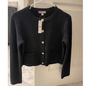 NWT J.Crew Emilie patch-pocket sweater lady jacket size XS